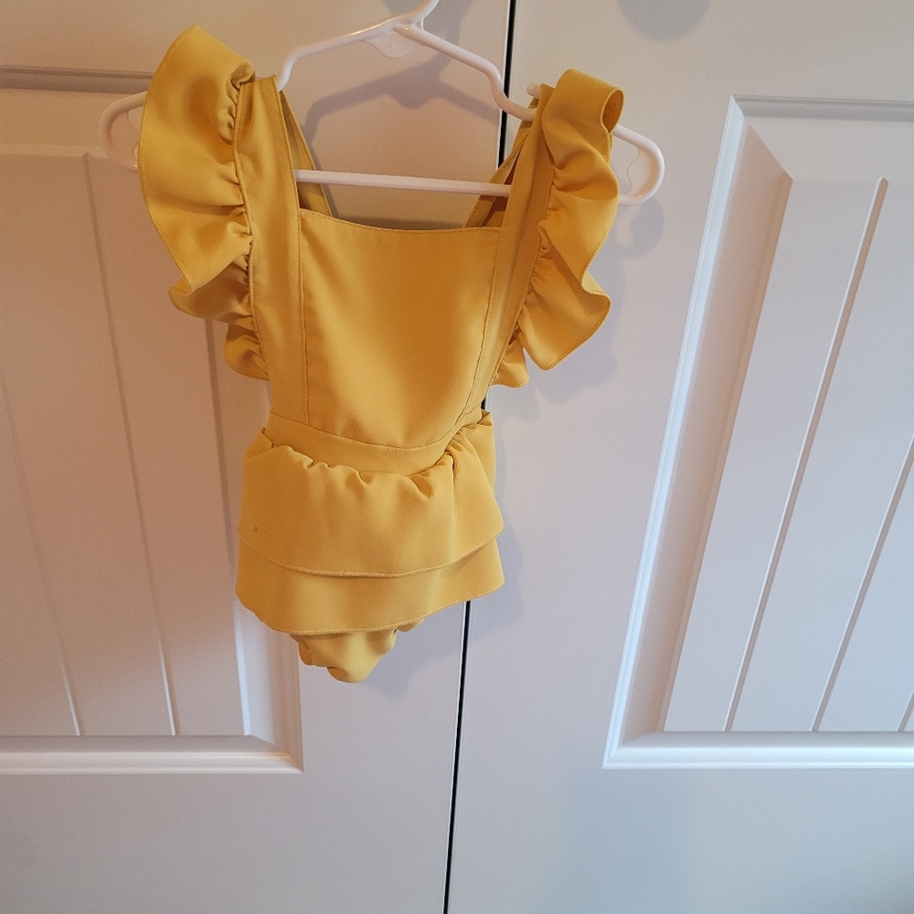 Bailey's Blossom ruffle onsie size 12-18 months